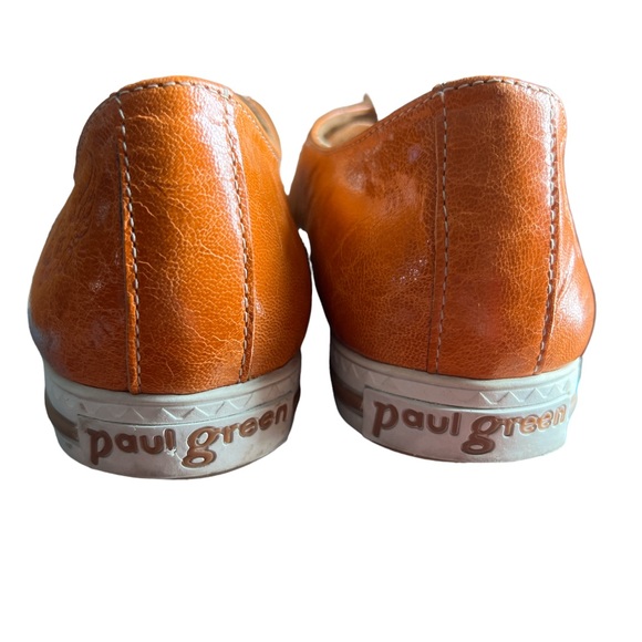 Paul Green : Orange Leather Sneakers Size 7 - Picture 5 of 6